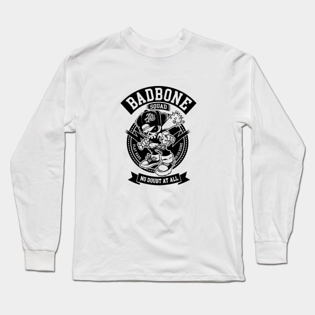 Skull Cartoon Long Sleeve T-Shirt by Unestore